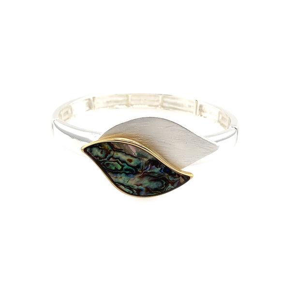 Armband elastisch Bi-color     Paua Shell