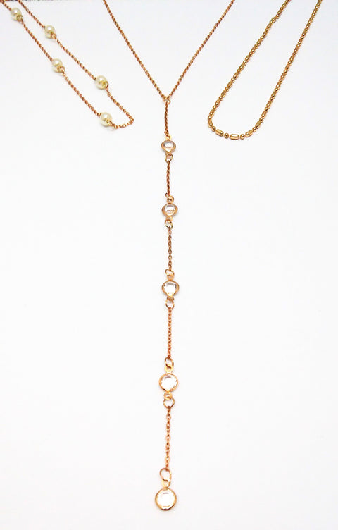 Collier 3-tlg. gold