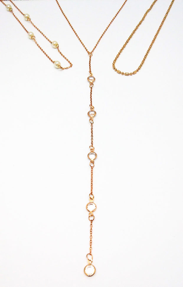 Collier 3-tlg. gold