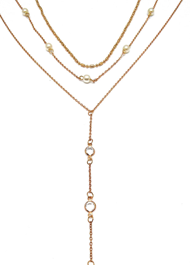 Collier 3-tlg. gold