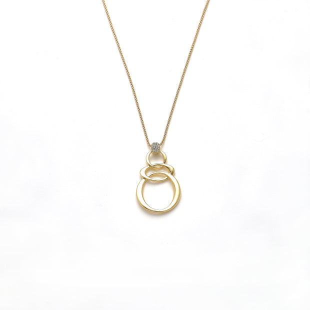 Collier vergoldet  Kristall