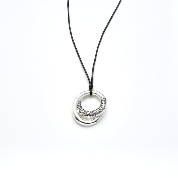 Lange Kette versilbert