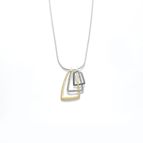 Collier   tri-color  Kristall