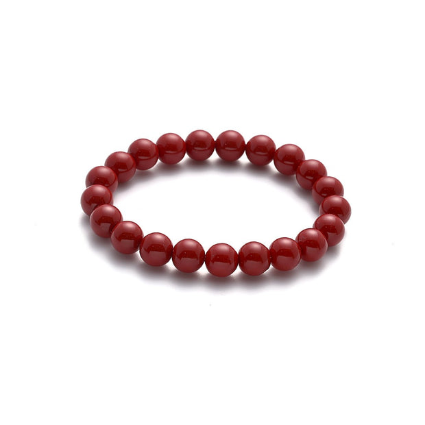 Armband elastisch    Perlen rot