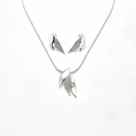 Garnitur versilbert   Zirkonia