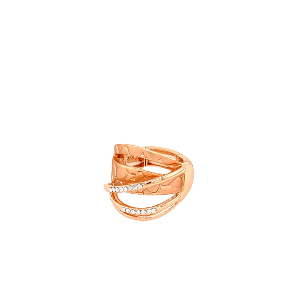 Ring elastisch rosévergoldet     